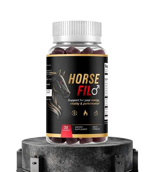Horsefil Men's Daily Energy Vitality Performance Gummies – 30 Gummies, Made in USA, 6 Natural Ingredients